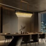 Blue City Decor Black Mamba Oval Crystal Chandelier - Image 12