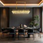 Blue City Decor Black Mamba Oval Crystal Chandelier - Image 10