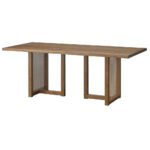 Blue City Decor Chandigarh Four Seater Solid Wood Rectangular Dining Set with Cane Chairs & Cane Table Legs - Image 5