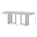 Blue City Decor Chandigarh Four Seater Solid Wood Rectangular Dining Set with Cane Chairs & Cane Table Legs - Image 7