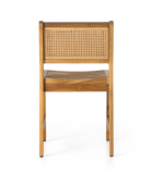 Blue City Decor Riviera Teak and Cane Outdoor Dining Chair (Set Of 2) - Image 5