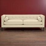 Embrace Linen Based 3 Seater Beige Upholstered Sofa