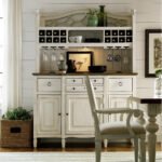 Blue City Decor European Solid Wood Kitchen & Bar Cabinet in White