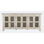 Blue City Decor French County Rustic 6 Door Solid Wood Crockery Cabinet Sideboard - Image 2