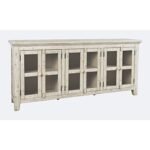 Blue City Decor French County Rustic 6 Door Solid Wood Crockery Cabinet Sideboard - Image 3