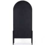 Blue City Decor French Metal Cabinet with Glass Doors in Black - Image 4