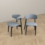Blue City Decor Korbin Grey Upholstered Dining Chair (Set Of 2) - Image 6