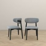 Blue City Decor Korbin Grey Upholstered Dining Chair (Set Of 2) - Image 7