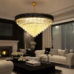 Blue City Decor Black Mamba Round Crystal Chandelier - Image 9