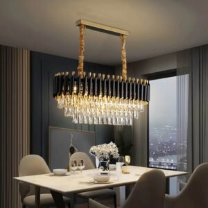 Buy Blue City Decor Black Mamba Oval Crystal Chandelier | Lighting | Hanging Light | Chandelier | Ceiling Light | Decorative Lighting | Modern Lighting | Home Lighting | Interior Lighting | Luxury Lighting | Blue City Decor