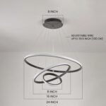 Blue City Decor Celestia Ring Halo Chandelier Light - Image 6