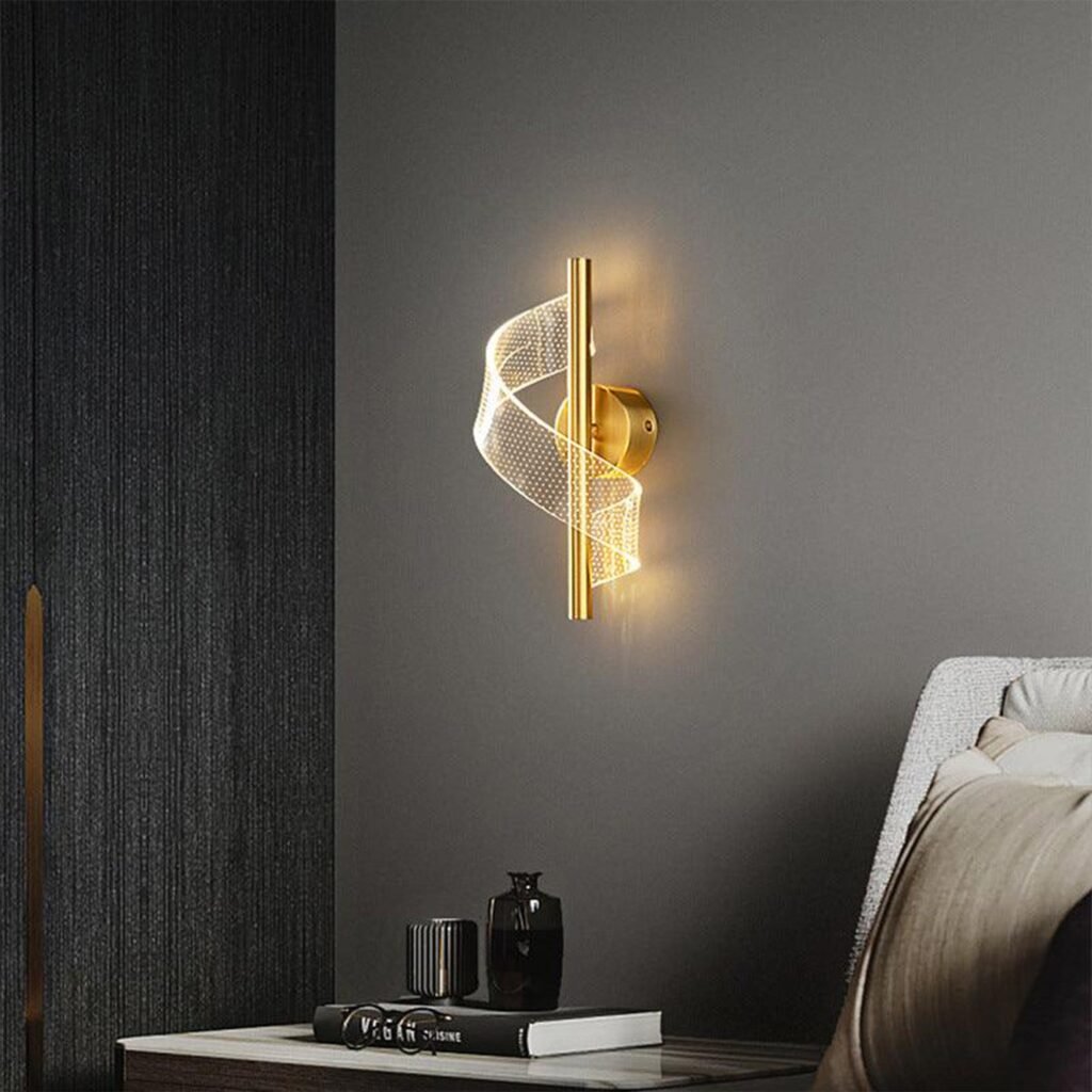 Buy Blue City Decor Vortexa Modern Swirl Wall Light | Lighting | Wall Light | Decorative Lighting | Modern Lighting | Home Lighting | Interior Lighting | Luxury Lighting | Blue City Decor