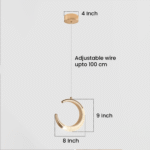 Blue City Decor Moon Crescent Glow Pendant Light - Image 8