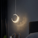 Blue City Decor Moon Crescent Glow Pendant Light - Image 2