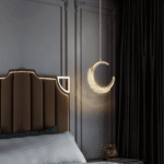 Blue City Decor Moon Crescent Glow Pendant Light - Image 3