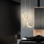 Blue City Decor Moon Crescent Glow Pendant Light - Image 13
