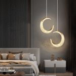 Blue City Decor Moon Crescent Glow Pendant Light - Image 6