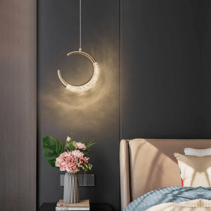 Buy Blue City Decor Moon Crescent Glow Pendant Light | Lighting | Pendant Light | Hanging Light | Decorative Lighting | Modern Lighting | Home Lighting | Interior Lighting | Luxury Lighting | Blue City Decor