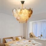 Blue City Decor Foliora Glass Leaf Chandelier - Image 5