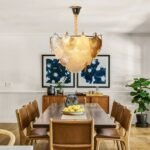 Blue City Decor Foliora Glass Leaf Chandelier - Image 4