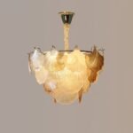 Blue City Decor Foliora Glass Leaf Chandelier - Image 6
