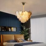 Blue City Decor Foliora Glass Leaf Chandelier - Image 3