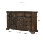 Blue City Decor Nobility Premium Solid Wood Chest of Drawers with 9 Drawers - Image 5