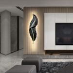 Blue City Decor Alvora Feather Glow Wall Light - Image 10