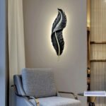 Blue City Decor Alvora Feather Glow Wall Light - Image 14
