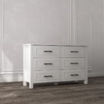 Blue City Decor Spandan Solid Wood Chest of Drawers in White - Image 3
