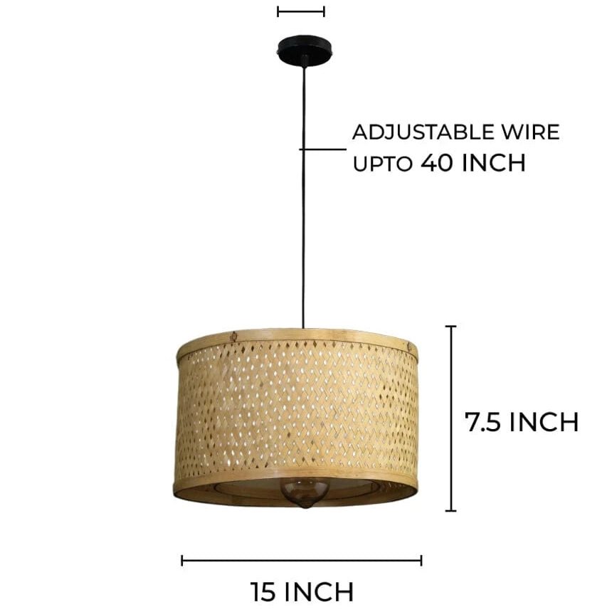 Blue City Decor Bambora Zen Circle Hanging Light - Image 5