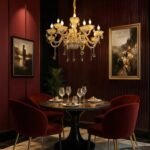 Blue City Decor Aurelia Amber Crystal Chandelier in Radiant Finish - Image 11