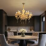 Blue City Decor Aurelia Amber Crystal Chandelier in Radiant Finish - Image 8