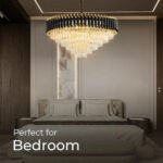 Blue City Decor Black Mamba Round Crystal Chandelier - Image 3