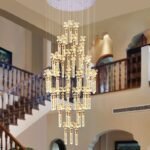 Blue City Decor Florentia Crystal Petal Chandelier in Luxe Finish - Image 2
