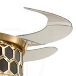 Blue City Decor Aurelia Crystal Ceiling Fan Chandelier with Remote Control - Image 9