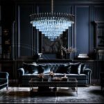 Blue City Decor Black Mamba Round Crystal Chandelier - Image 14