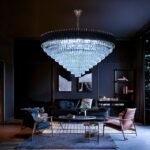 Blue City Decor Black Mamba Round Crystal Chandelier - Image 11
