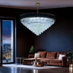 Blue City Decor Black Mamba Round Crystal Chandelier - Image 2