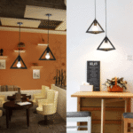 Blue City Decor Trivexa Metal Geometric Hanging Light - Image 6