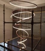 Blue City Decor Nehza Halo Circular Chandelier for Modern Interiors - Image 3