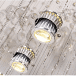 Blue City Decor Aurex Spiral Drop Crystal Chandelier for Double Height Interiors - Image 5