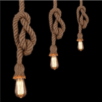 Blue City Decor Rovira Rope Oval Hanging Light - Image 2