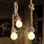 Blue City Decor Rovira Rope Oval Hanging Light - Image 8