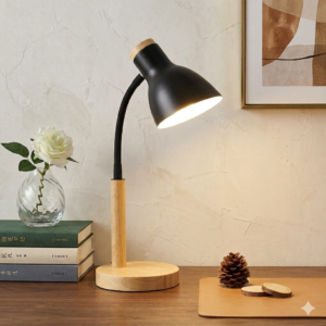 Buy K2 Lights Adjustable Wooden Desk Lamp with Flexible Neck | Lighting | Table Lamp | Study Lamp | Desk Lamp | Home Lighting | Interior Lighting | Luxury Lighting
