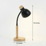 K2 Lights Adjustable Wooden Desk Lamp with Flexible Neck - Image 5