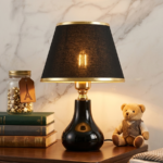 Buy K2 Lights Noir Luxe Black Gold Table Lamp | Lighting | Table Lamp | Study Lamp | Desk Lamp | Home Lighting | Interior Lighting | Luxury Lighting