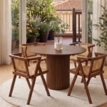 Blue City Decor Orlestone Luxe Japandi Dining Table Set - Image 2