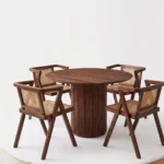 Blue City Decor Orlestone Luxe Japandi Dining Table Set - Image 4