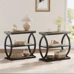 Blue City Decor Avermont 3-Tier Wooden Side Table - Image 2